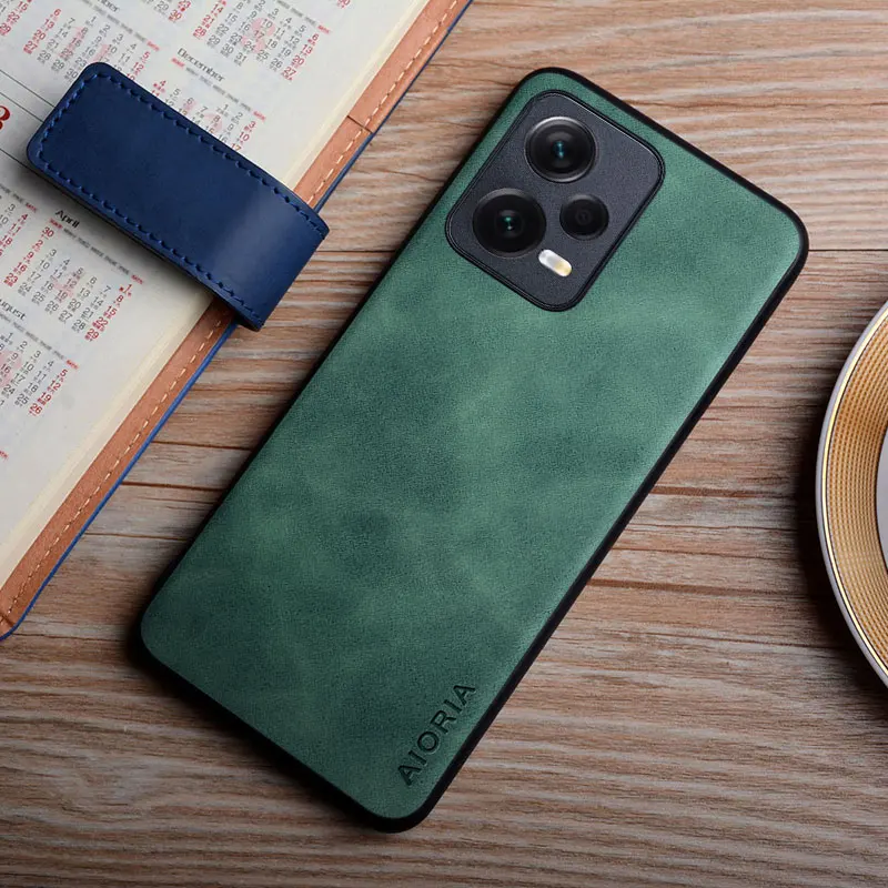 Funda de cuero pu para Redmi Note 12 Pro Plus 12S 4G 5G, tacto suave, premium, duradera - imagen 2