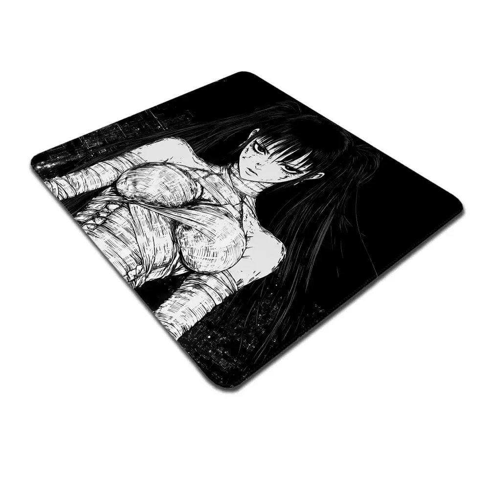 Alfombrilla de ratón de Chica de Anime japonés, alfombrilla de teclado suave, alfombrilla de ratón para juegos mejorada, accesorios, alfombrilla de escritorio con patrón personalizable 45x40 - imagen 4