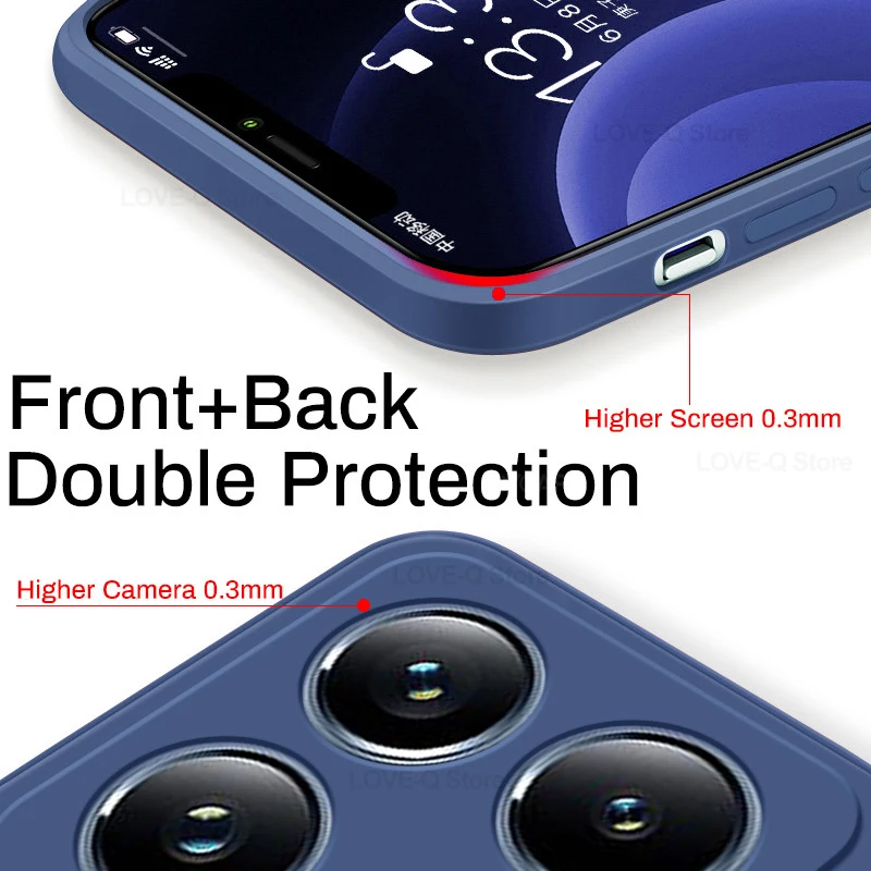 Mi 14T Mi14T Pro Funda de lujo de silicona líquida a prueba de golpes Funda de teléfono para Xiaomi Mi 14T Mi 14 T Mi14T Pro Funda trasera suave de TPU - imagen 2