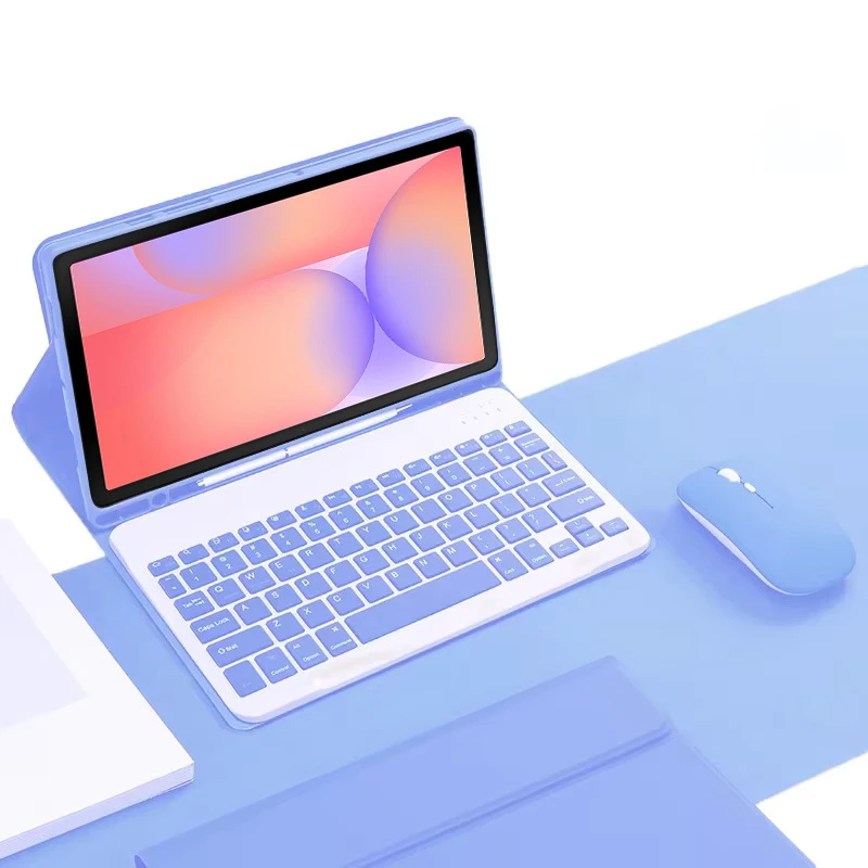 Funda con teclado para Samsung Galaxy Tab S10 Lite, funda SM-X400 SM-X406B de 10,9 pulgadas con ranura para lápiz, funda con soporte, teclado para tableta