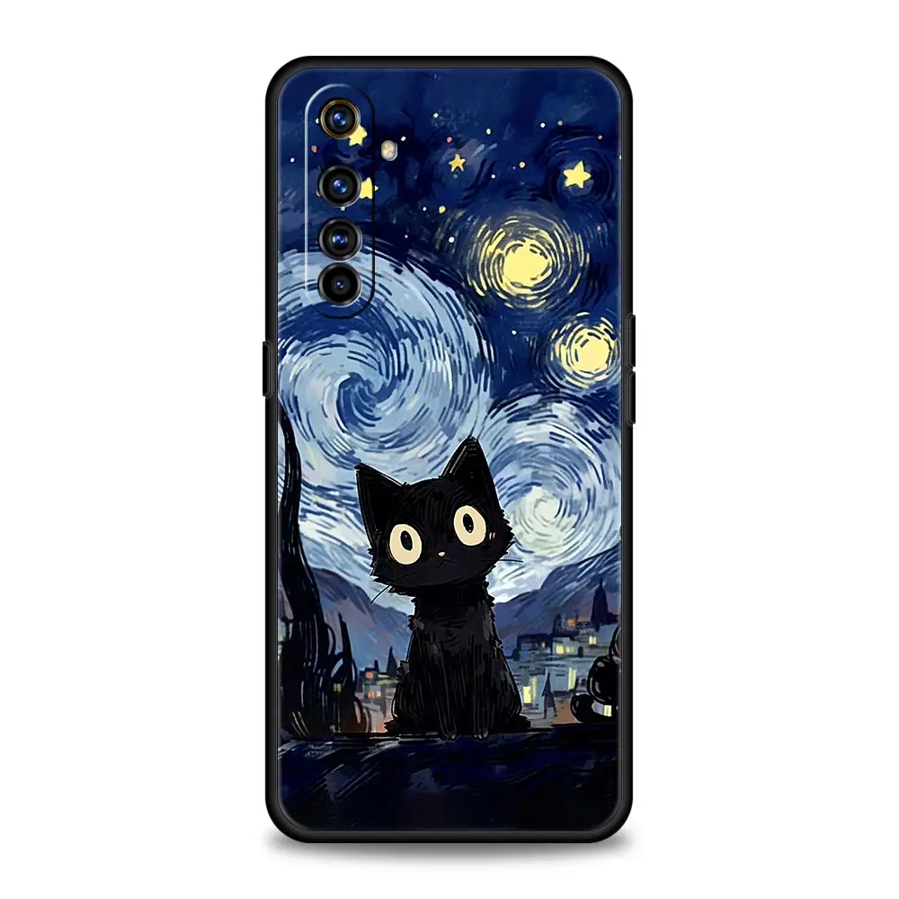 Funda de teléfono para Realme GT Neo 2, 3, 3T, 5, 12, 11, 5G, 10, 9, 8, 5G, 7, 6, GT5, GT3, GT2 Pro Plus, C21, C11, C25, pintura al óleo de Van Gogh Retro - imagen 3