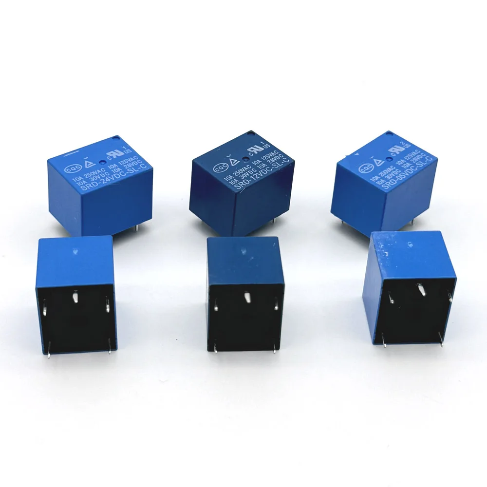 Relés SRD-03VDC-SL-C SRD-05VDC-SL-C SRD-06VDC-SL-C SRD-09VDC-SL-C SRD-12VDC-SL-C 5V 12V 24V 10A 250VAC 5PIN - imagen 5