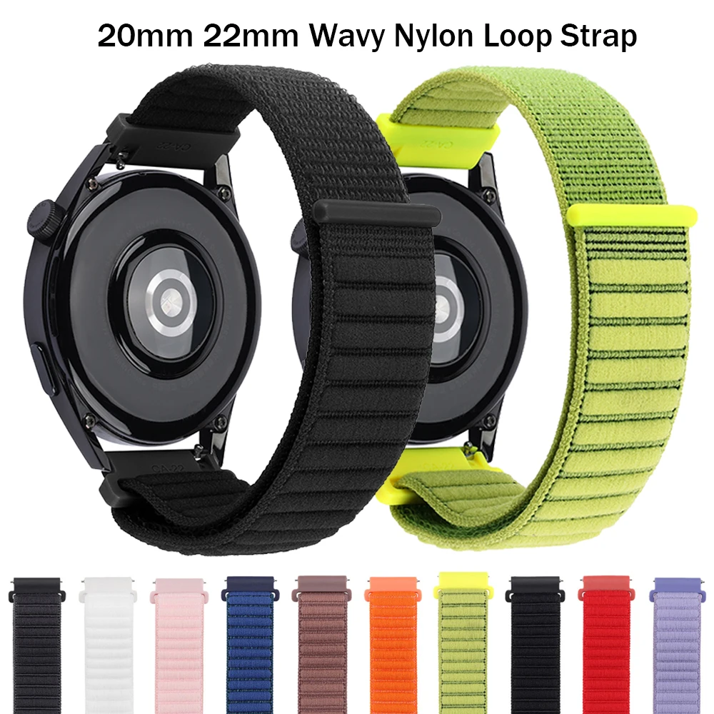 Correa trenzada de nailon de 20mm y 22mm para HUAWEI WATCH GT 5 pro Band WATCH 4 3 pro GT 3 2 42mm GT 3/4/5 46mm Loop Buds pulsera definitiva