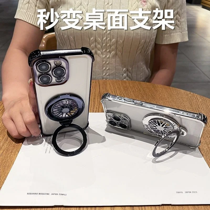 Para VIVO X200 Pro funda suave de TPU con anillo magnético a prueba de golpes funda protectora trasera para VIVO X200 Pro Mini X100S Pro Shell - imagen 2