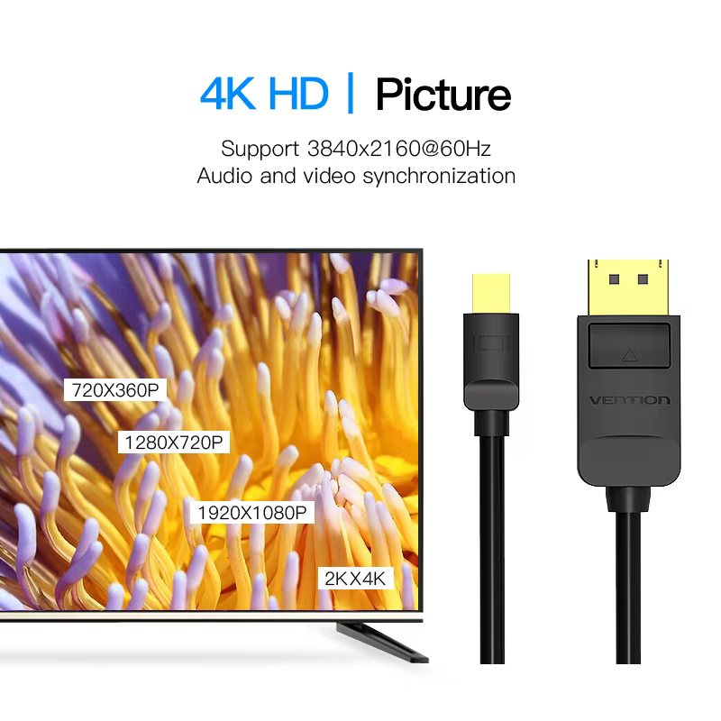 Vention Mini DisplayPort a DP Cable para MacBook Pro y Air Premium - imagen 4