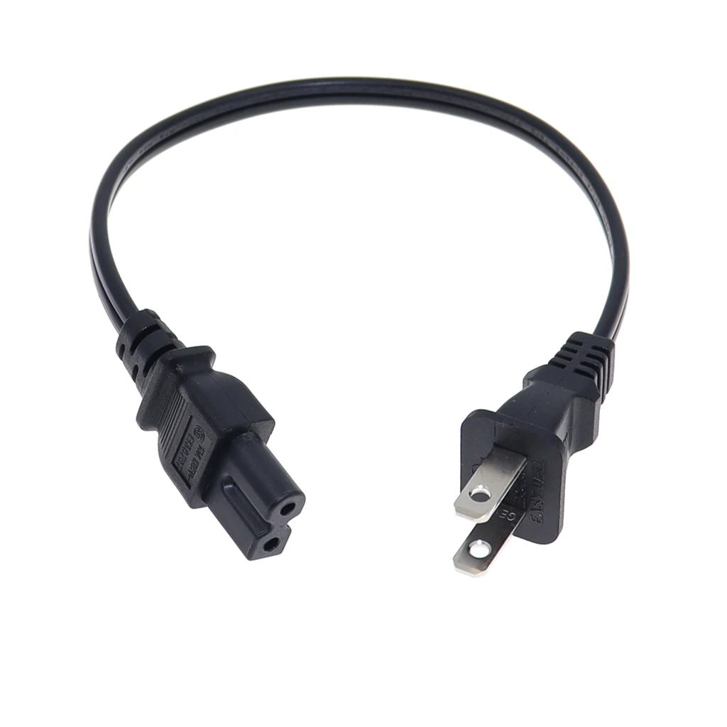 Cable de pared Universal de 2 clavijas para HDTV,Sharp,Smart LED TV,18AWG US Nema-1-15P a IEC320 C7 Firgure 8, adaptador de Cable de alimentación de 0,5 m-5m