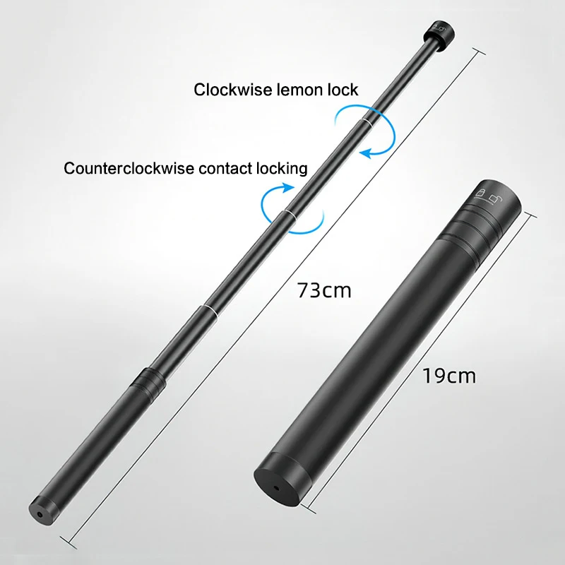 Palo de Selfie de 73CM, varilla de extensión ajustable portátil para cámara de acción, soporte para micrófono, monopié