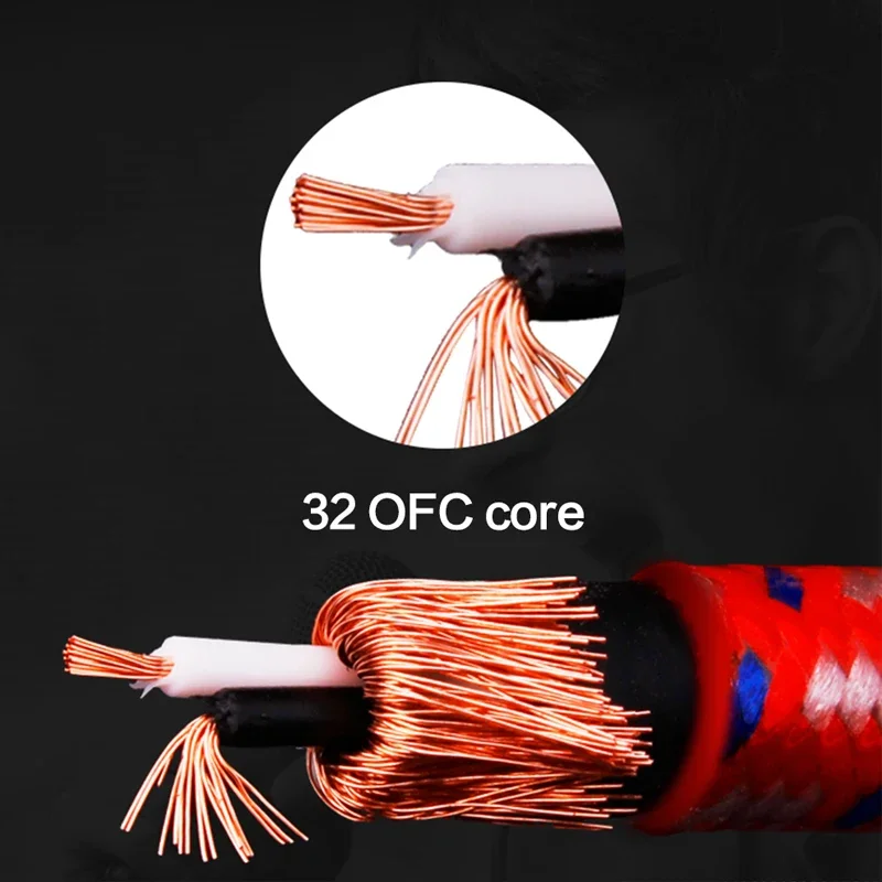 Cable Hifi RCA a 2RCA, divisor RCA a doble RCA, Cable Y, Cable de Audio Hi-Fi Premium de alto rendimiento para mezclador de sonido, caja de sonido con amplificador - imagen 3