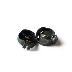 Portapilas DIP para Batería CR2032 con Tapa Negra