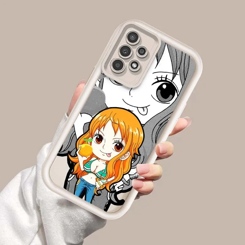 Funda Nami Luffy para Samsung Galaxy A04E A04 A04S A05 A06 A10S A11 A12 A13 A14 A15 A16 funda de teléfono con escalera ocular - imagen 5