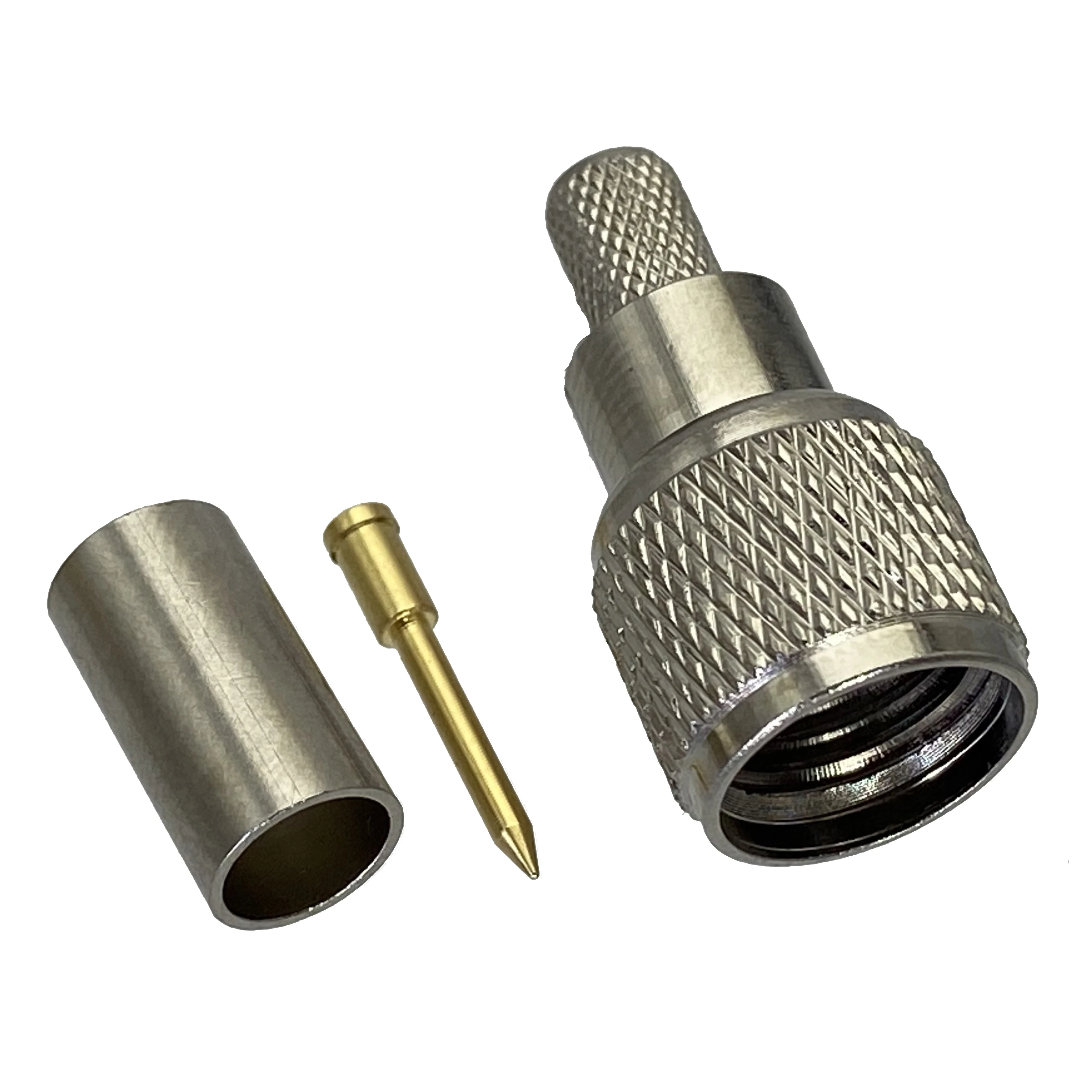 1 Uds Conector MiniUHF Mini UHF Macho Engarzado RG58 RG142 LMR195 RG400 Adaptador RF Coaxial Alta Calidad - Vista principal del producto