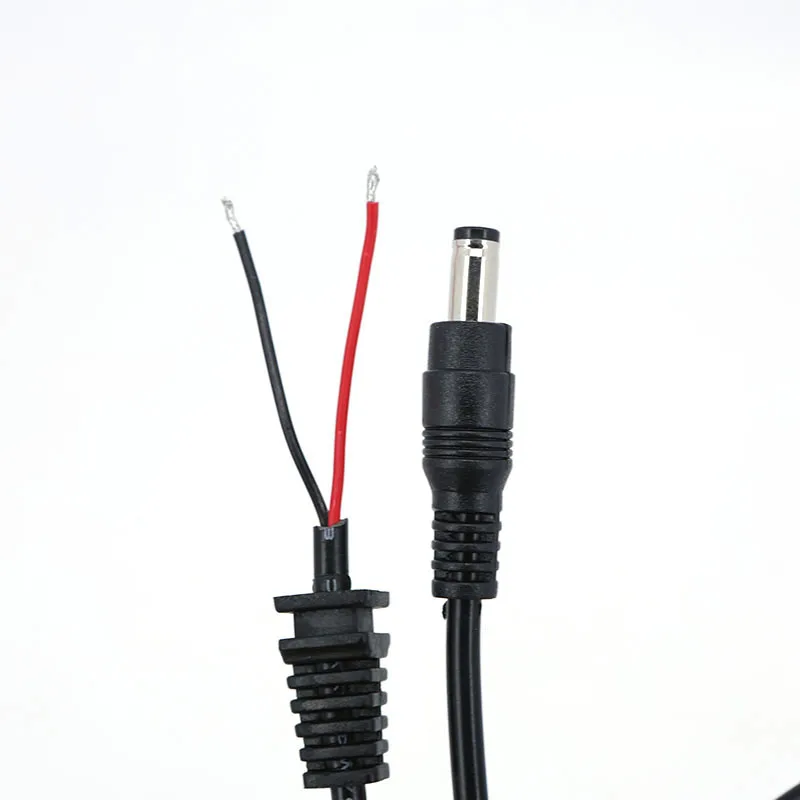 20awg 5A DC 5.5x2.1mm 5.5x2.5mm male Power Charger right angle Plug supply extend Cable Connector for PC Laptop adapter repair - imagen 4