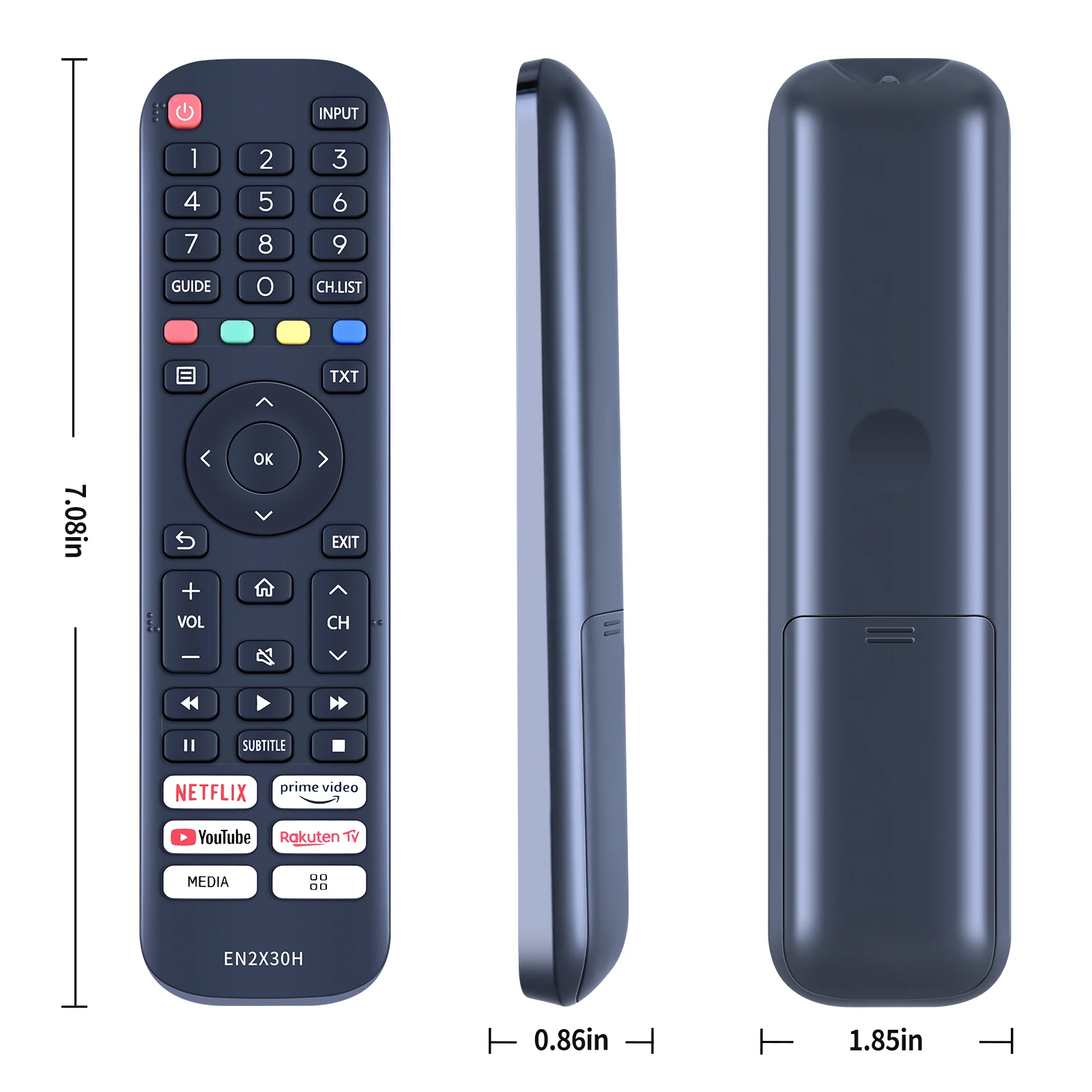Mando a distancia para Hisense EN2X30H VIDAA TV, Control remoto 32A5600F, 32A5620F, 40A5600F, 40A5620F, A20251K, accesorios de TV inteligente para el hogar - imagen 5