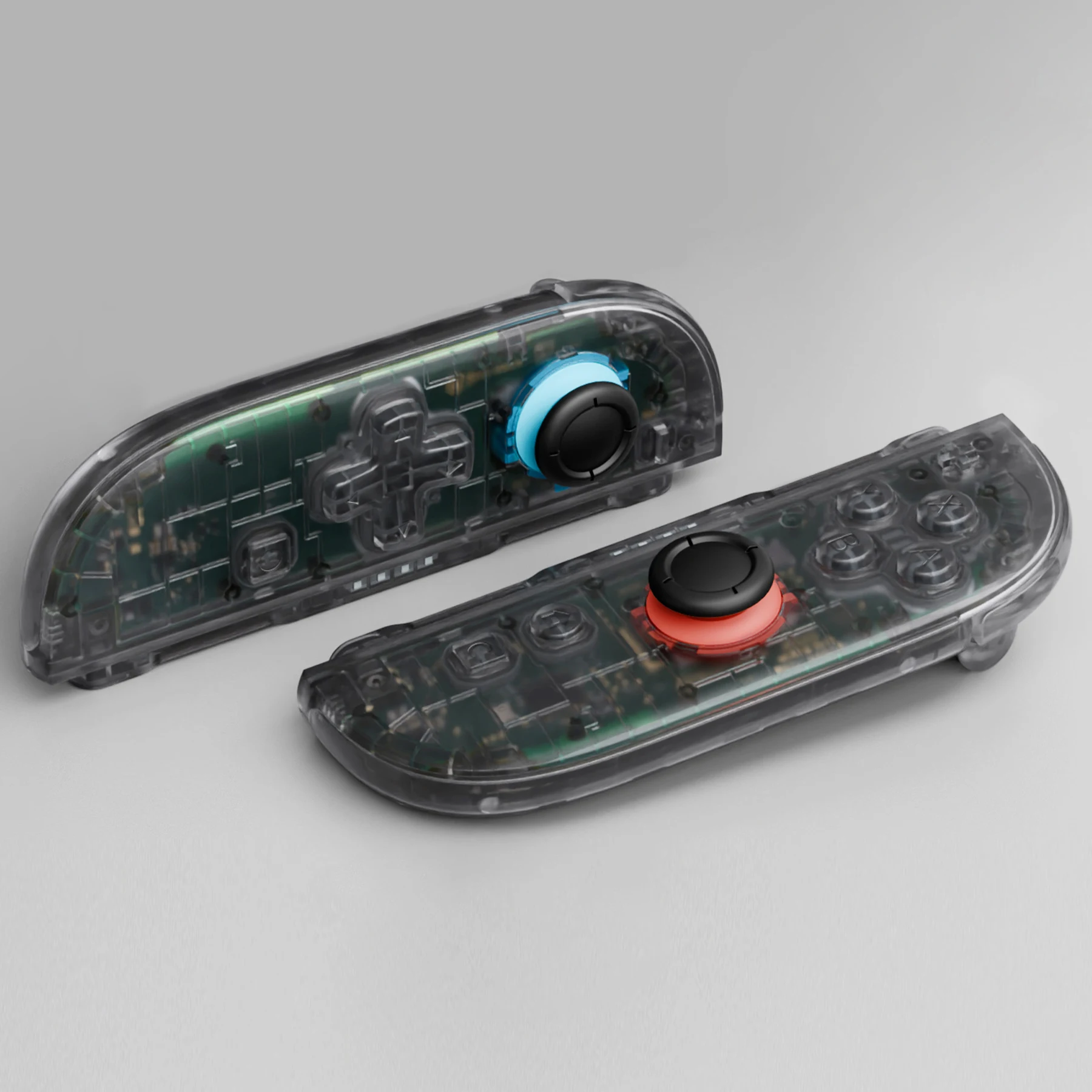 Botones eXtremeRate para Joycon 2, para Nintendo Switch 2 Carcasa de repuesto (versión D-Pad) - Negro pizarra transparente - imagen 4