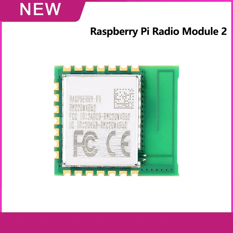 Módulo de radio Raspberry Pi original 2 módulo inalámbrico compatible con 1 × 1 de banda única 2,4 GHz Wi-Fi 4 802.11n nd Bluetooth 5,2