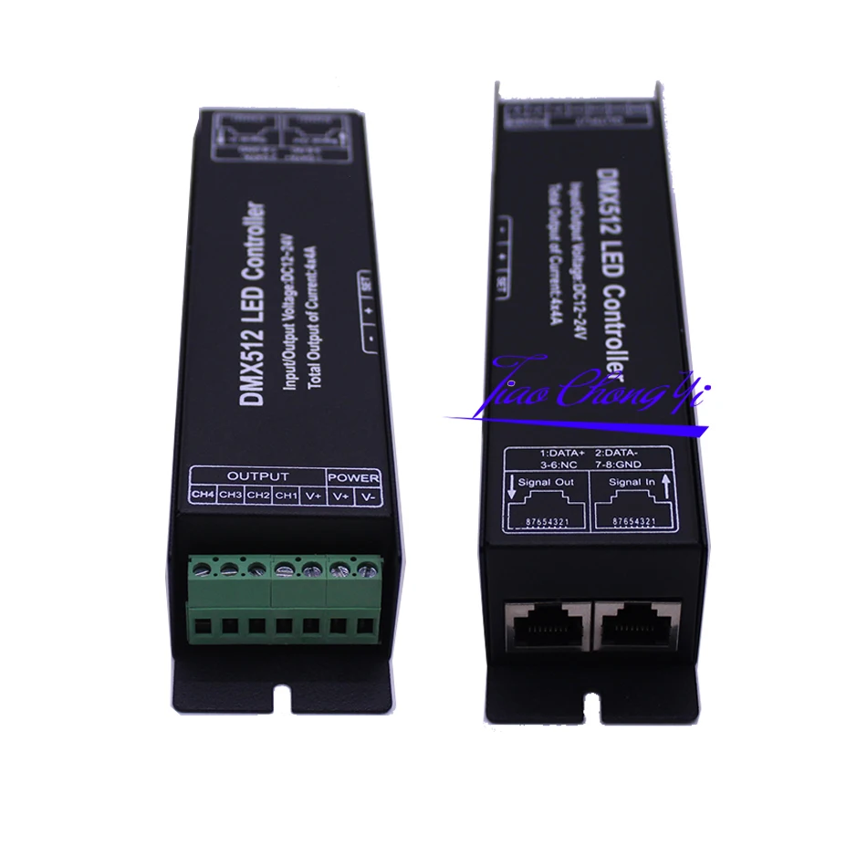 DMX512 3CH 4 canales RGB 144W 192W RGBW pantalla Digital decodificador DMX controlador LED controlador DC 12 ~ 24V para tira de luz LED RGBW - imagen 3