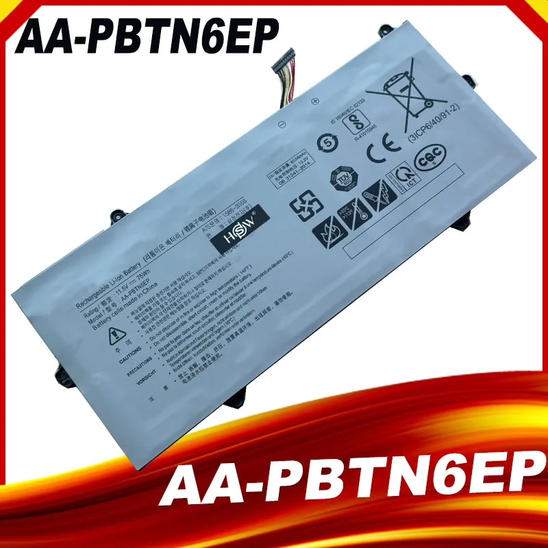 Nuevo AA-PBTN6EP 11,5 V 75WH batería del ordenador portátil para Samsung 900X5T-X05 900X5T 900X5T-X78L 900X5T-X01 900X5T-X02 Notebook