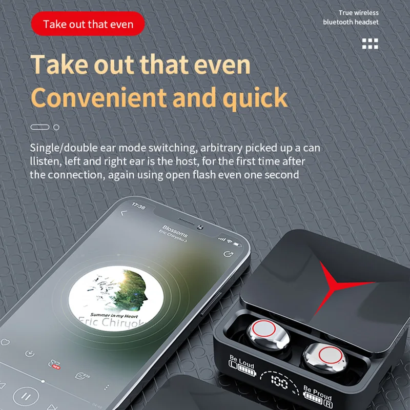 Auriculares inalámbricos TWS M90 originales, cascos deportivos con Bluetooth para videojuegos, Xiaomi y música para iphone, Envío Gratis - imagen 3