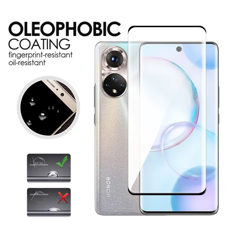 Para Honor 50 Glass Honor 50 60 70 80 90 Pro Magic5 Pro vidrio templado 3D cubierta completa Protector de pantalla curvo Honor 50 película de lente - imagen 3
