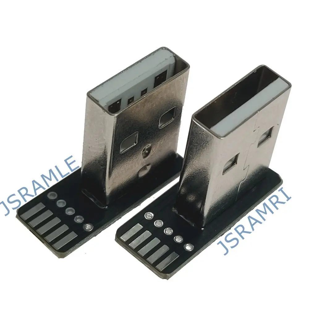 Tipo DIY usb montaje de conector USB de alta velocidad tipo soldadura conector macho teléfono PCBTail toma de carga Terminal eléctrico - imagen 3