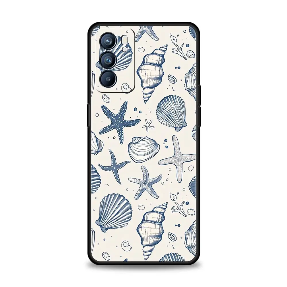 Funda de teléfono con tema Ocean Life para Oppo Reno14 Reno13 Reno12 11 F 10 Find X5 X9 Pro A54 5G A53 A52 A9 A74 A78 4G A79 A80 A98 - imagen 5