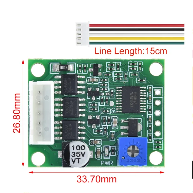 BLDC-módulo de Control de Motor de disco duro, placa controladora de velocidad de Motor de unidad sin escobillas de CC trifásica, 12V, 24V - imagen 3