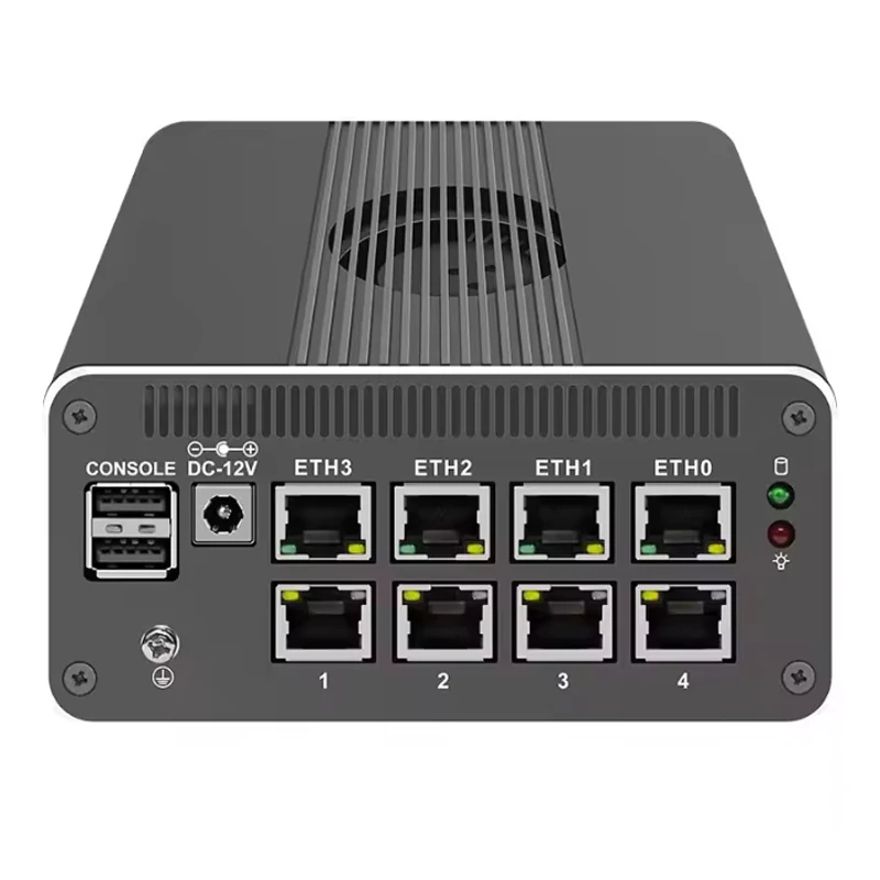 Servidor Firewall enrutador suave 12.a generación 2*10G SFP Intel i3-N305 N100 4x i226-V 2,5G aparato Firewall DDR5 NVMe Proxmox Mini PC - imagen 3