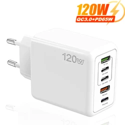 Cargador USB-C PD para carga rápida multipuerto – iPhone y Android
