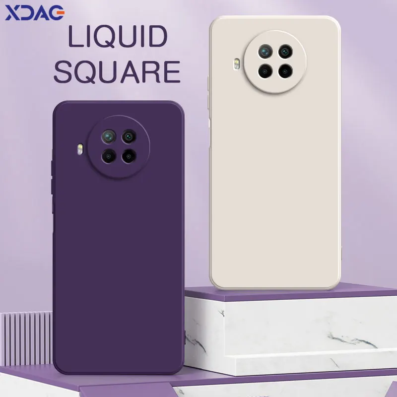 Funda de teléfono líquida cuadrada para Xiaomi Mi 10T Pro Lite 5G, funda protectora de silicona suave para cámara Xiaomi10T Mi10T 10TPro 10TLite - imagen 2