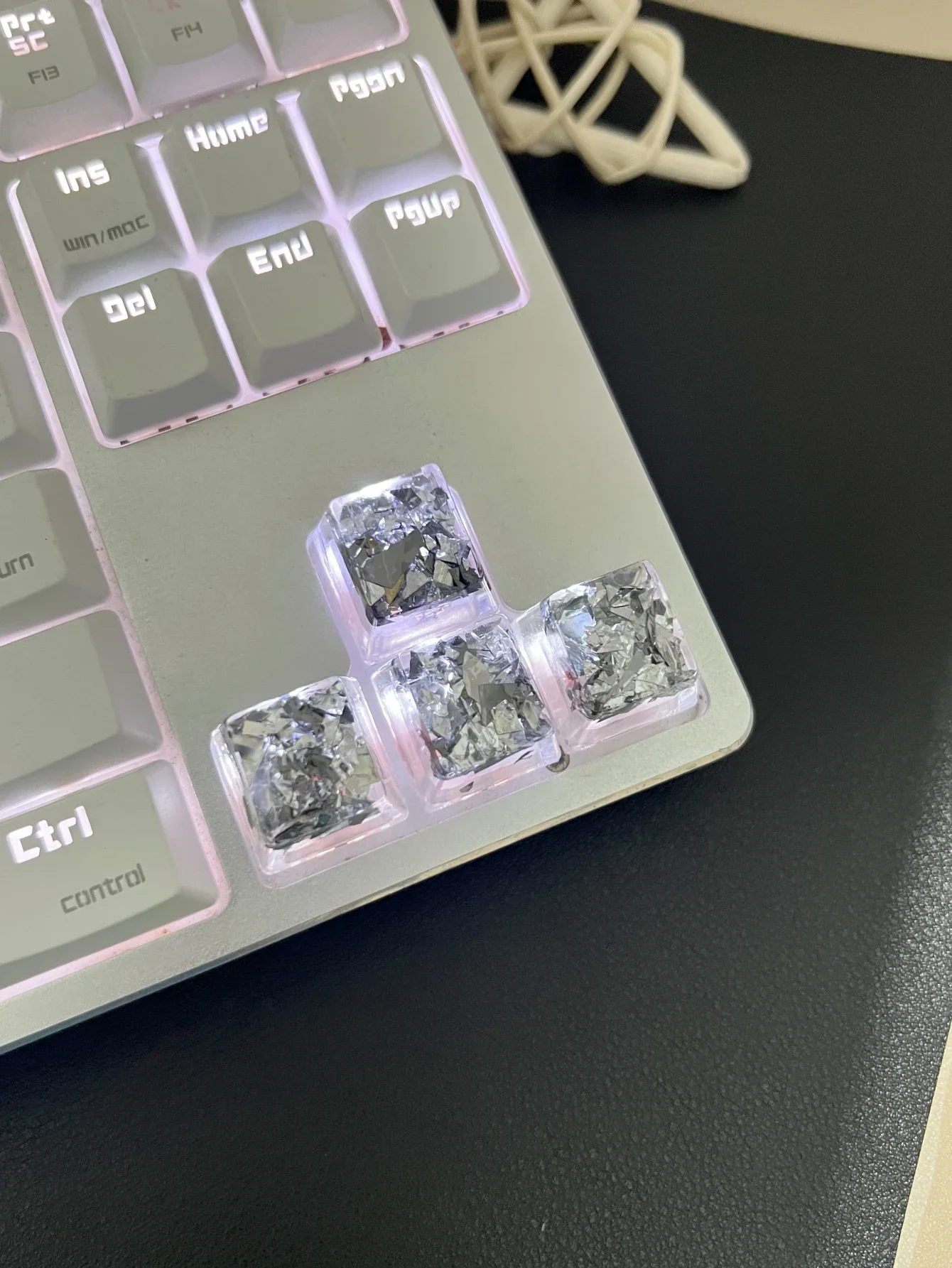 Teclas translúcidas de colores para teclado mecánico, 4 piezas, alta calidad, gran oferta - imagen 4