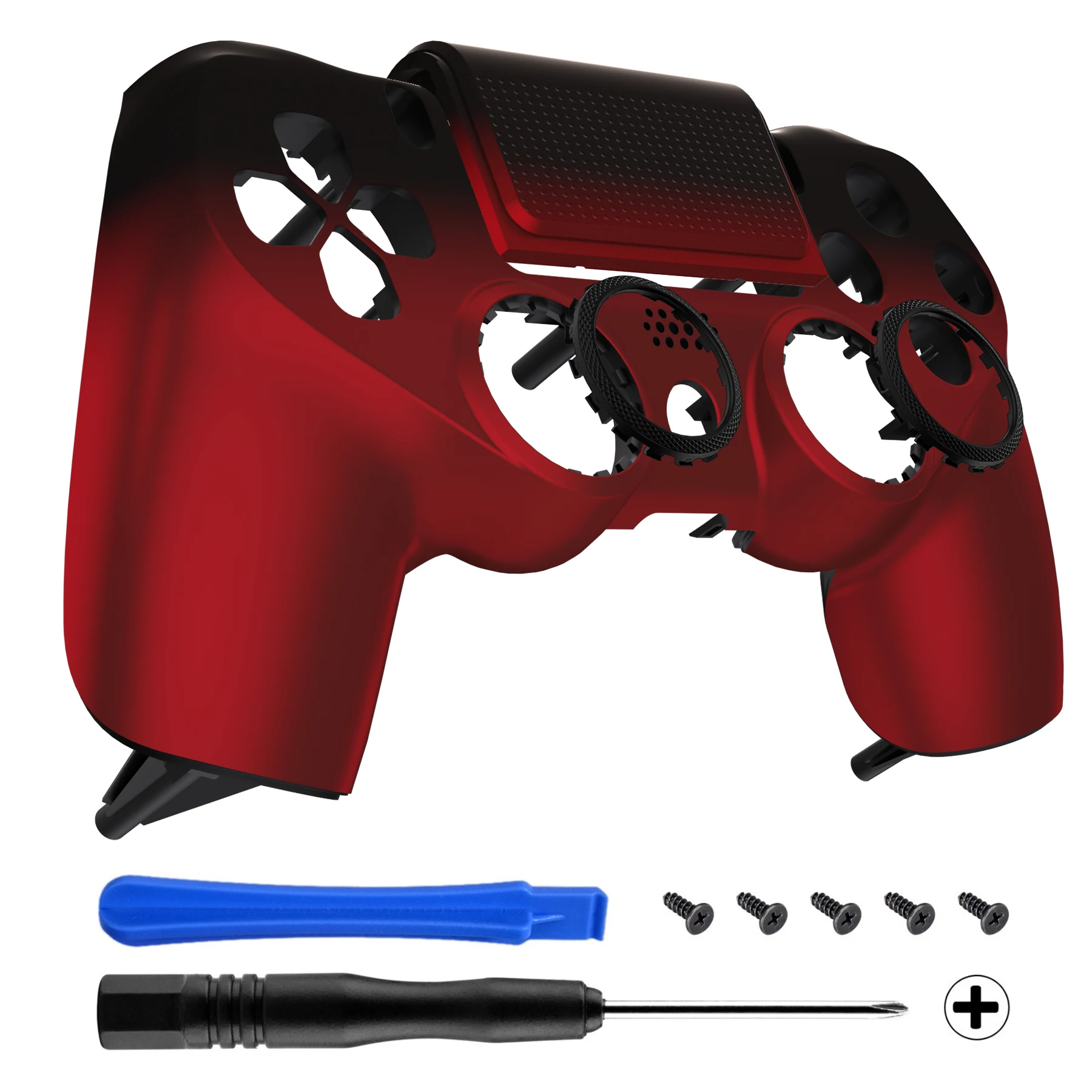 Placa frontal de repuesto eXtremeRate Ghost, cubierta para panel táctil, carcasa rediseñada, Compatible con controlador PS4 Slim Pro JDM-040/050/055