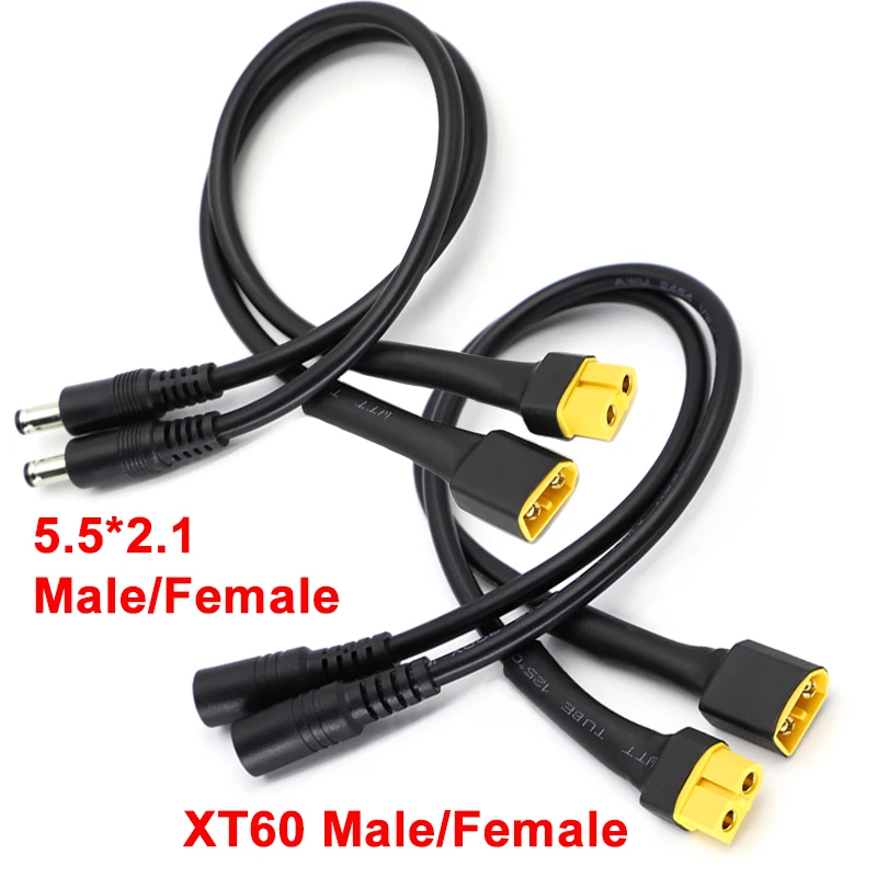 Conector XT60 Macho Hembra 18AWG – Cable DC5521 Silicona - imagen 5