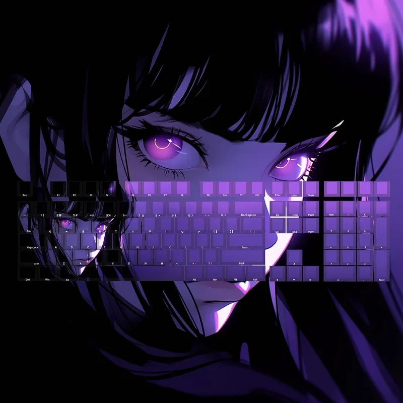 MiFuny Anime Zero Two Keycap Set Darling 02 Resina/PBT Kawaii dibujos animados personalizados juegos artísticos teclas para teclado mecánico regalo - imagen 2