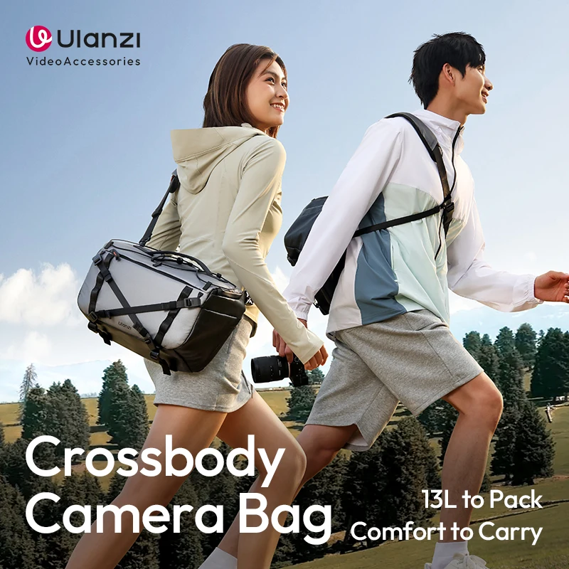 Ulanzi SU02 Bolsa cruzada para cámara de 13L con divisor extraíble para cámaras, lentes, portátiles, funda para equipaje de mano de viaje - imagen 2