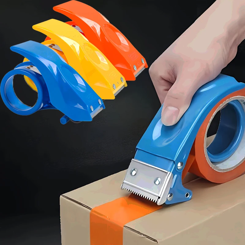 Paquete de embalaje de dispensador de cinta empacadora de sellado de plástico 10 °   Máquina envasadora manual de soporte de cintas de sellado cortador de cinta de rodillo inclinado