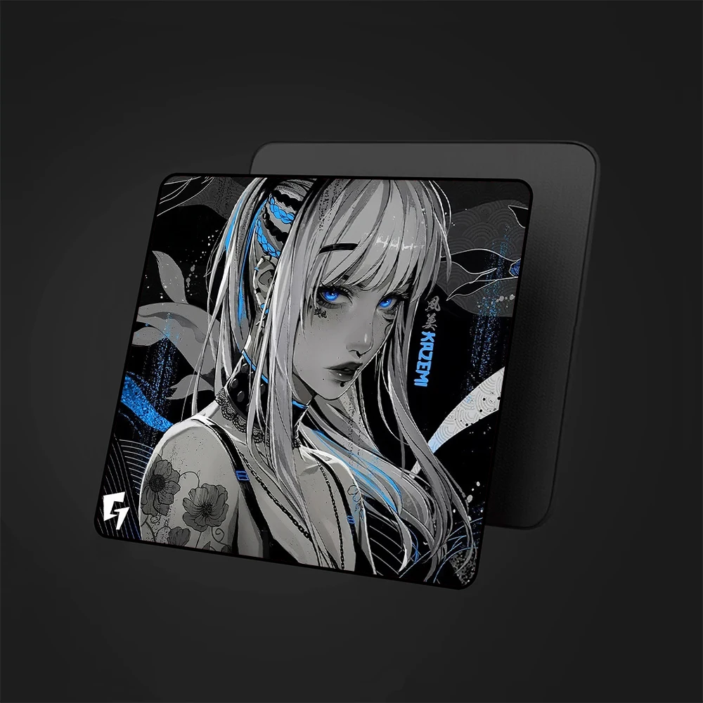 Kazemi-alfombrilla de ratón de e-sports Akari, parte inferior antideslizante de alta elasticidad, alfombrilla de ratón de Anime para juegos, alfombrilla de ratón de ordenador antideslizante, alfombrilla de mesa de goma - imagen 2