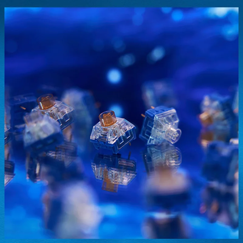Kailh Deep Sea Pro Islet interruptor lineal silencioso ballena táctil Teclado mecánico de 3 pines interruptores silenciosos RGB lubricado de fábrica a prueba de polvo - imagen 2