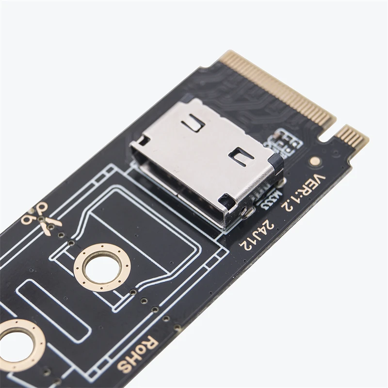 Nuevo PCI Express 4,0 M.2 m-key a Oculink SFF-8612 SFF-8611 adaptador de Host Vertical convertidor de tarjeta elevadora para NVME U.2 SSD 2280 eGPU - imagen 5