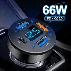 Cargador de Coche USB-C PD Rápido para Móvil