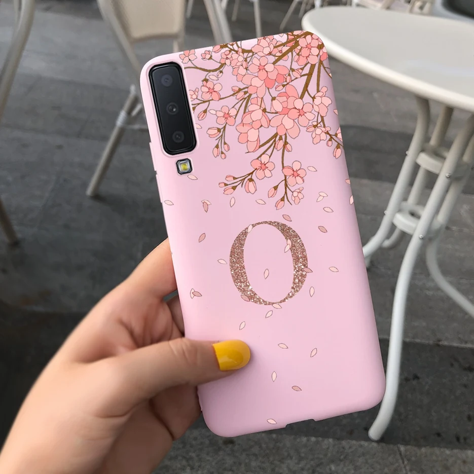 Para Samsung Galaxy A7 2018 funda SM-A750F Linda corona letras cubierta de silicona suave TPU funda de teléfono para Samsung A7 2018 A750F parachoques - imagen 4