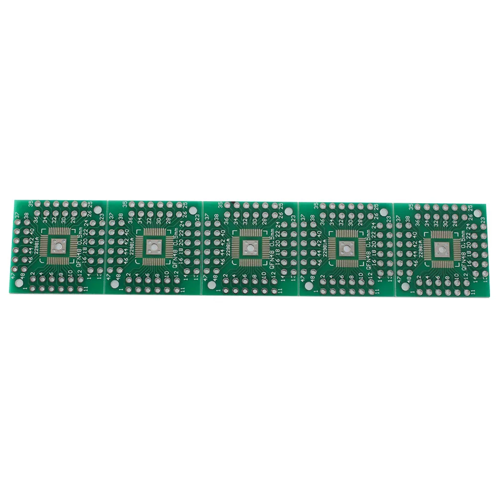 10 Uds. Placa PCB HTQFP QFN48 a DIP48 QFN44 0,5mm paso QFP48 QFP44 PQFP LQFP placa adaptadora SMT a placa convertidora adaptadora DIP - imagen 5