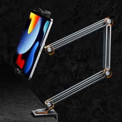 Soporte Aluminio Giratorio para Móvil y Tablet – Ajustable