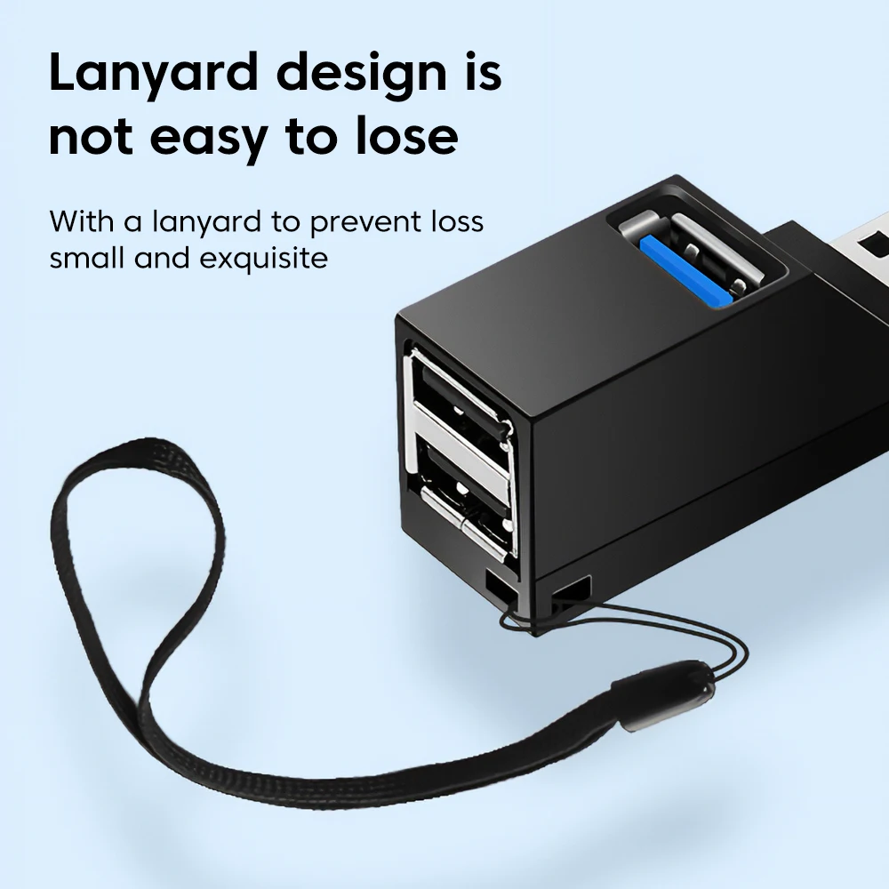 Adaptador extensor de concentrador USB 3,0, divisor USB Hub2.0 multipuerto tipo C, concentrador de transferencia de datos de alta velocidad para PC, portátil, lector de tarjetas de disco U - imagen 4