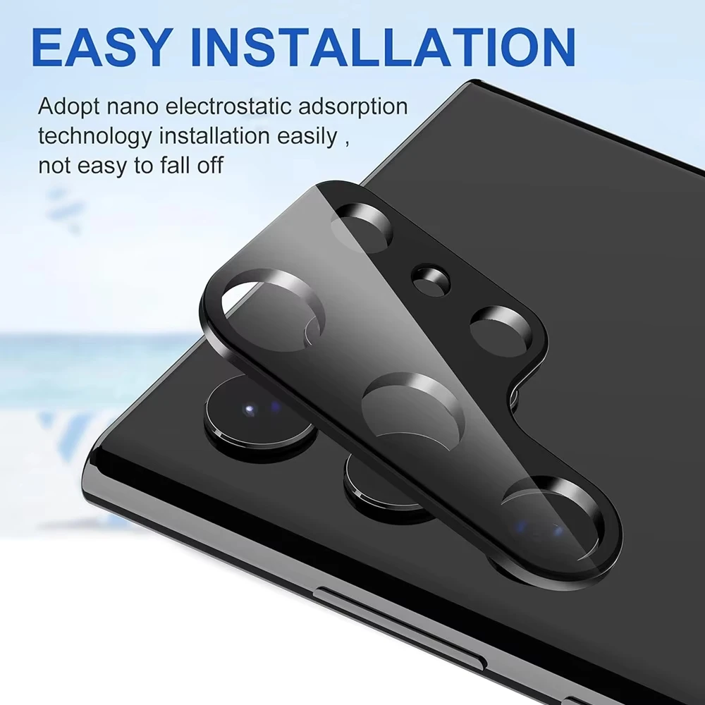 Protector de lente de cámara para Samsung S25 Ultra S23 S24 FE A17 A07 A56 A55 A16 A26 A36 A54 A53 A06 A25 cámara trasera de vidrio templado - imagen 4
