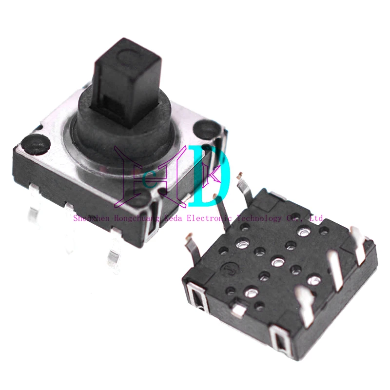 5 uds 10x10x10MM interruptor táctil 4 direcciones y empuje central 5 vías táctil Snap en navegación PCB Vertical multifunción 10x10 - imagen 4