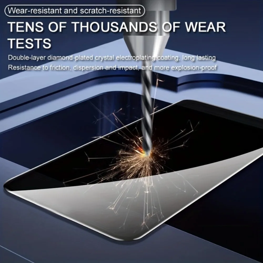 Protector de pantalla antiespía para iPhone 17 16 15 14 13 Pro Max 16 15 Plus 12 11 Pro 17 Air XR XS Max, cubierta completa de vidrio templado, 5 uds. - imagen 2