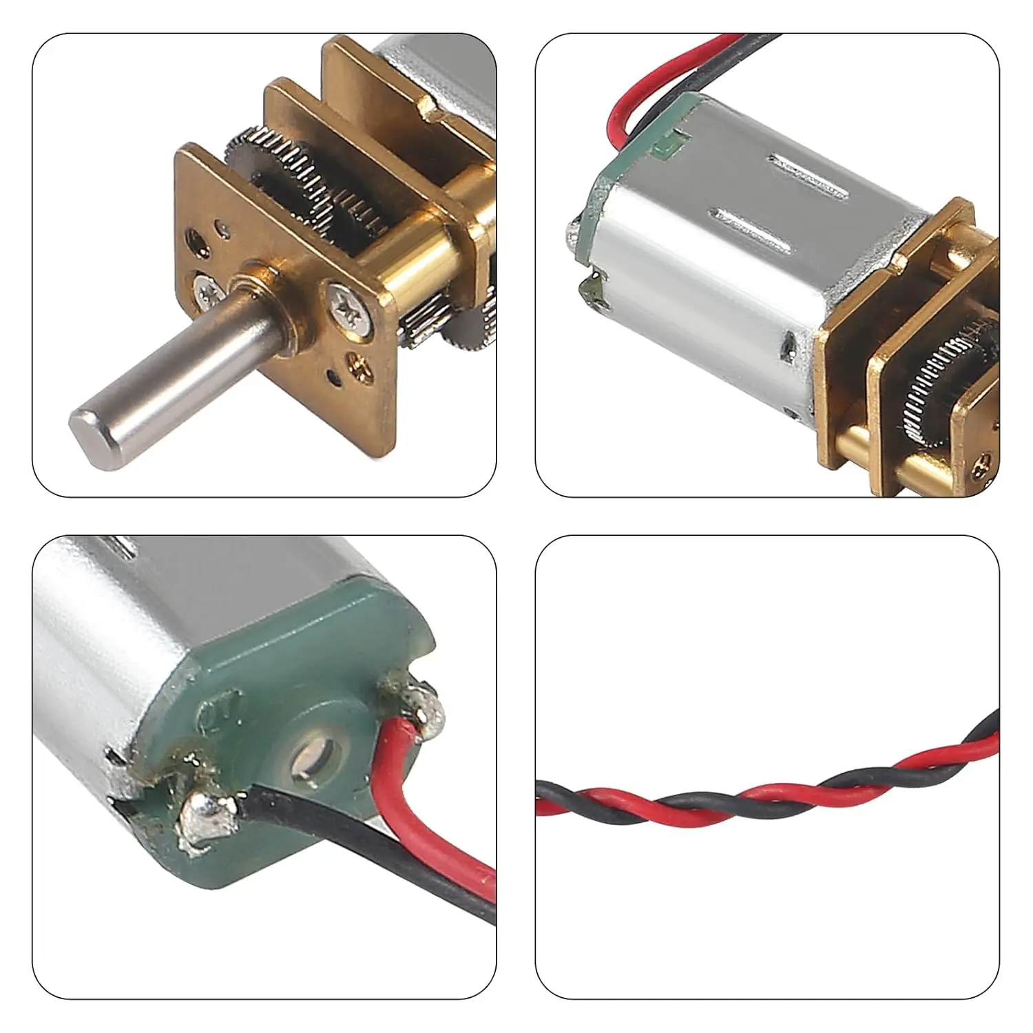 10 Uds Mini Micro N20 Motor de engranaje DC 3V-6V velocidad lenta caja de cambios totalmente de Metal DIY Robot Car - imagen 2