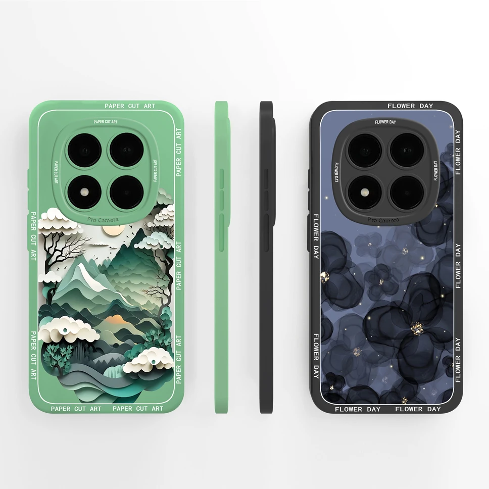For Redmi Note 15 Pro Plus 5G Case Simple Flowers Patterns Soft Silicone Full Coverage Phone Shell For Redmi Note 15Pro+ Bumper - imagen 4