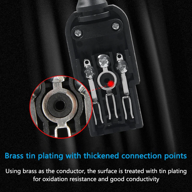 5 uds IEC320 10A 250V negro macho hembra conector de clavija recable C13 C14 enchufe recargable Konektor 3 pines toma de CA - imagen 4