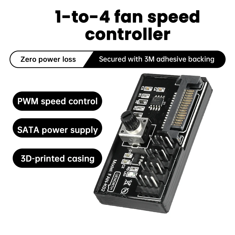 Controlador de velocidad del ventilador del ordenador, concentrador de alta potencia, controlador de potencia Sata DC, Control de velocidad del ventilador del servidor, regulación de velocidad PWM - imagen 4